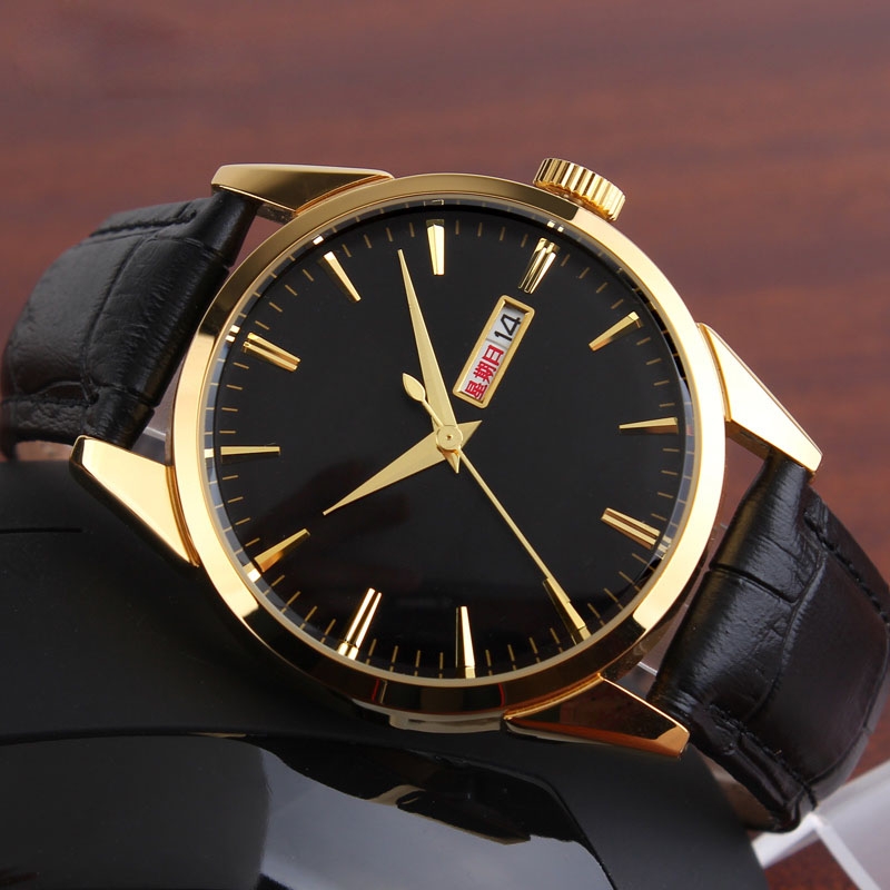 Годинник наручний чоловічий Skmei 3709/9073GDBK/B Black/Gold (tf5696) - фото 3