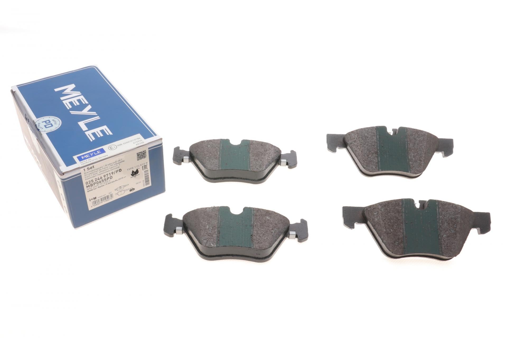 Тормозные колодки передние Meyle для BMW 5 F10/F11 09-16 Ate (025 246 9719/PD)