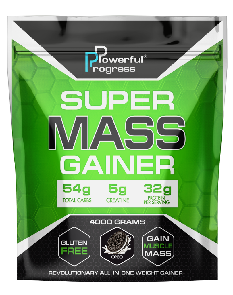 Гейнер високобілковий для набору маси Powerful Progress Mass Gainer Орео 4 кг - фото 1