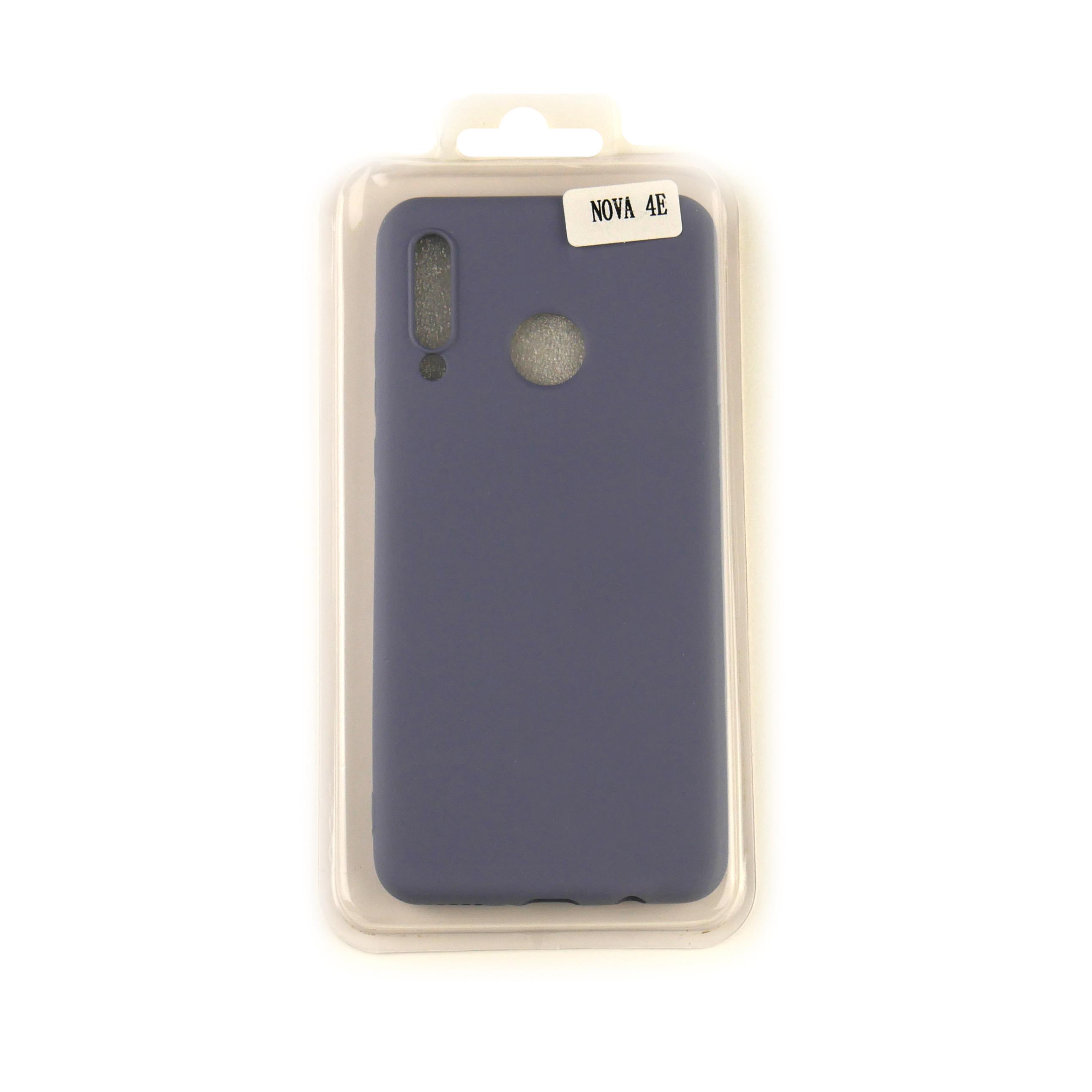 Чехол Silicone Case Full Cover Huawei Nova 4e Джинсовый