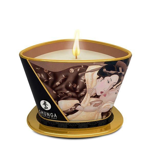 Массажная свеча Shunga MASSAGE CANDLE Intoxicating Chocolate 170 мл (SO2514) - фото 1