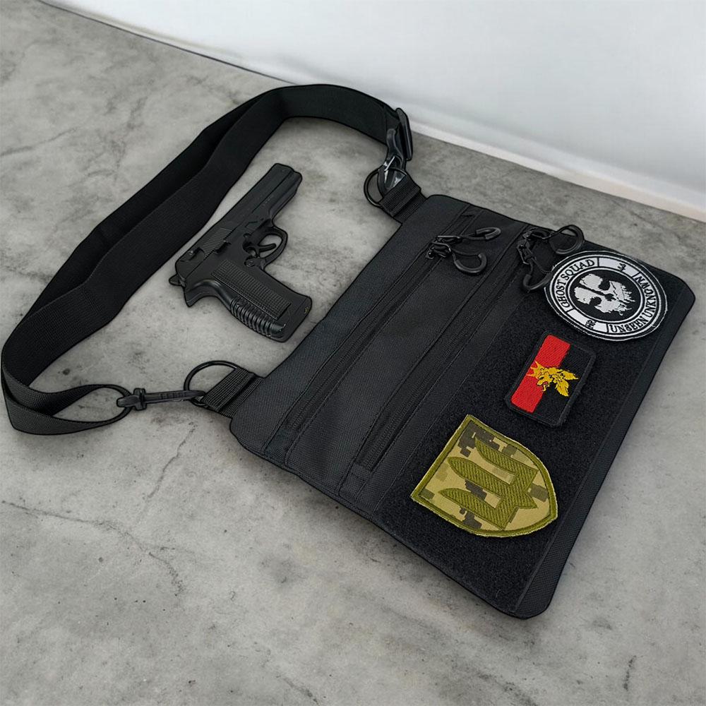 Сумка-кобура мужская 30х24 см Черный (521246) - фото 44 Сумка-кобура мужская 30х24 см Черный (521246) - фото 44