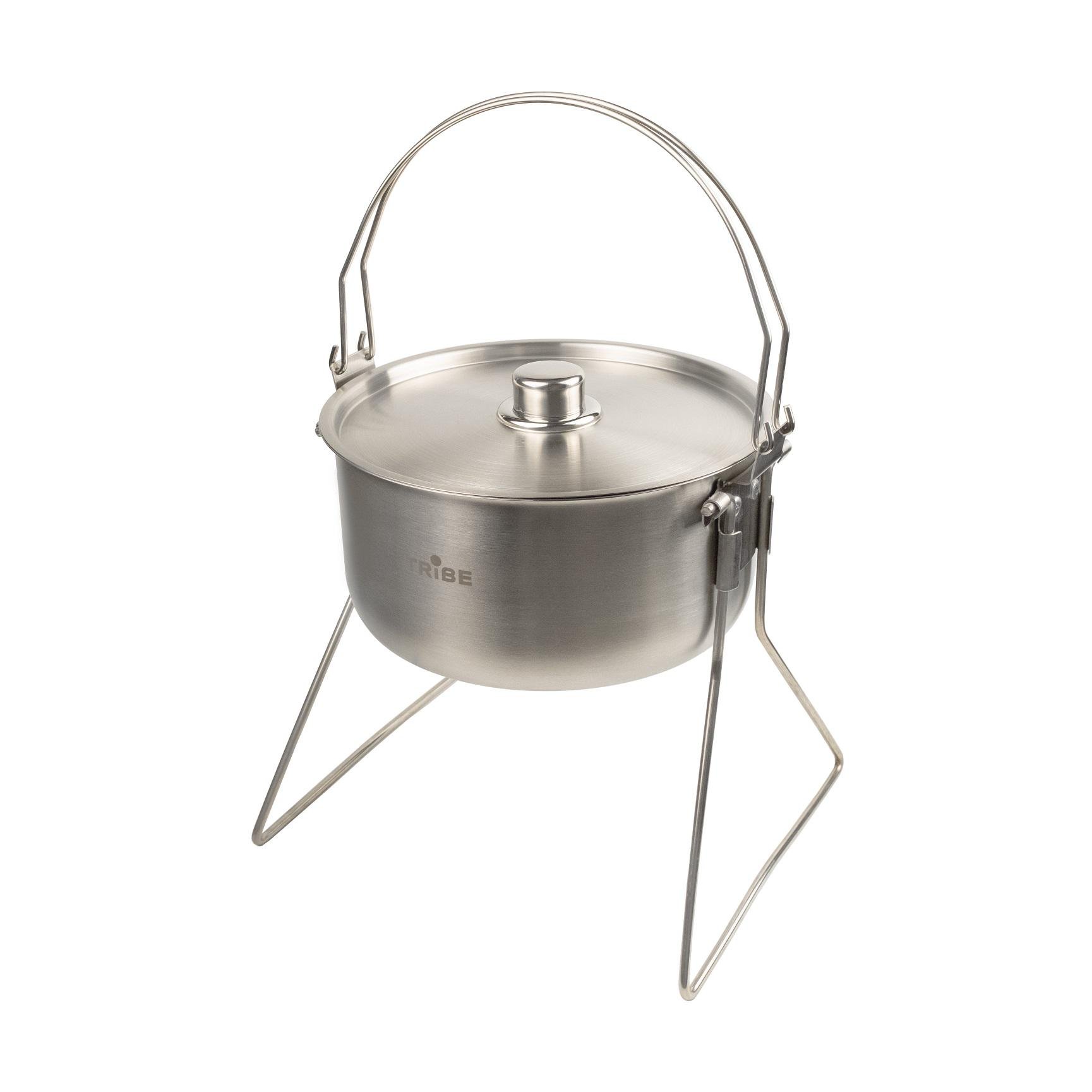 Котелок с ножками Tribe Family Pot 5,4 л (T-FH-0006-metal) - фото 1