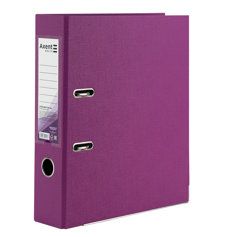 Папка-регистратор двусторонняя PP D1712-26C 75 см собранная Сливовый (4063276153166)