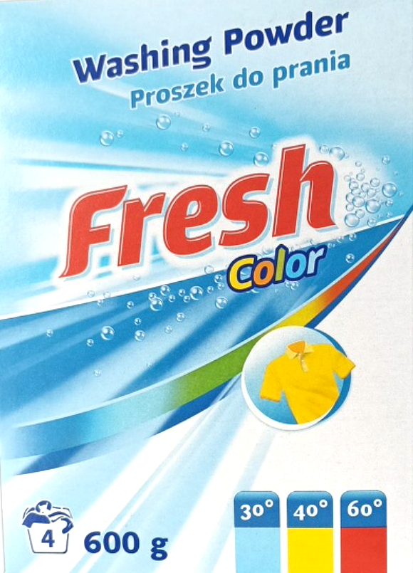Пральний порошок Fresh Color 4 цикли прання 600 г (14307)