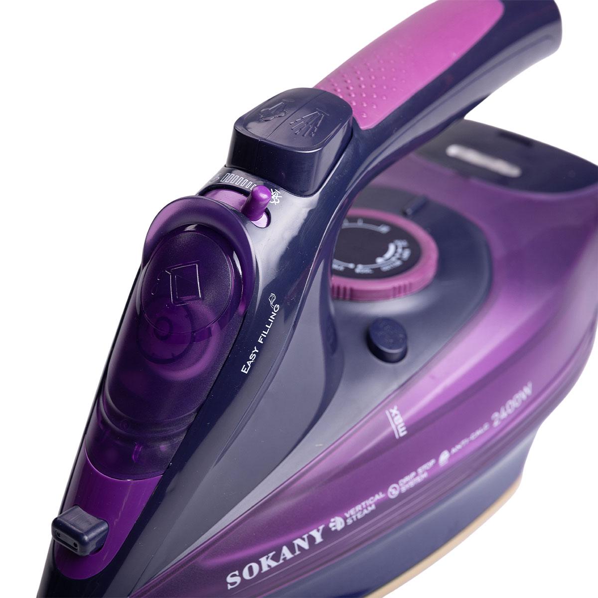 Утюг ручной паровой Sokany беспроводной для одежды 2400 Вт (5699) - фото 17