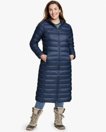 Пуховик жіночий Eddie Bauer XS Синій (2768873246)