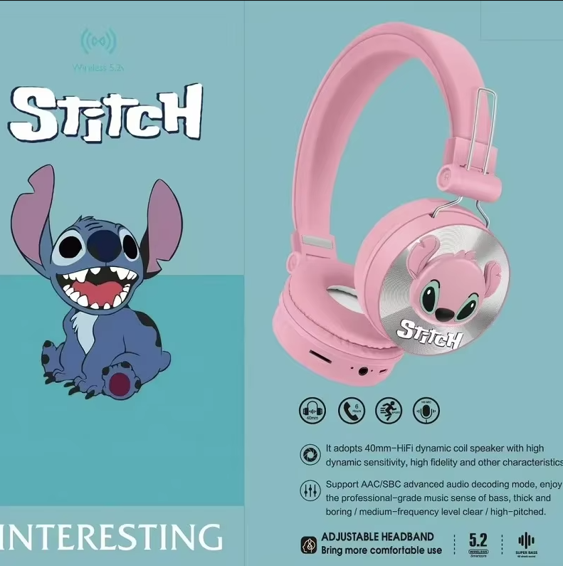 Навушники бездротові Bluetooth Disney Stitch (GA208B) - фото 3 Навушники бездротові Bluetooth Disney Stitch (GA208B) - фото 3