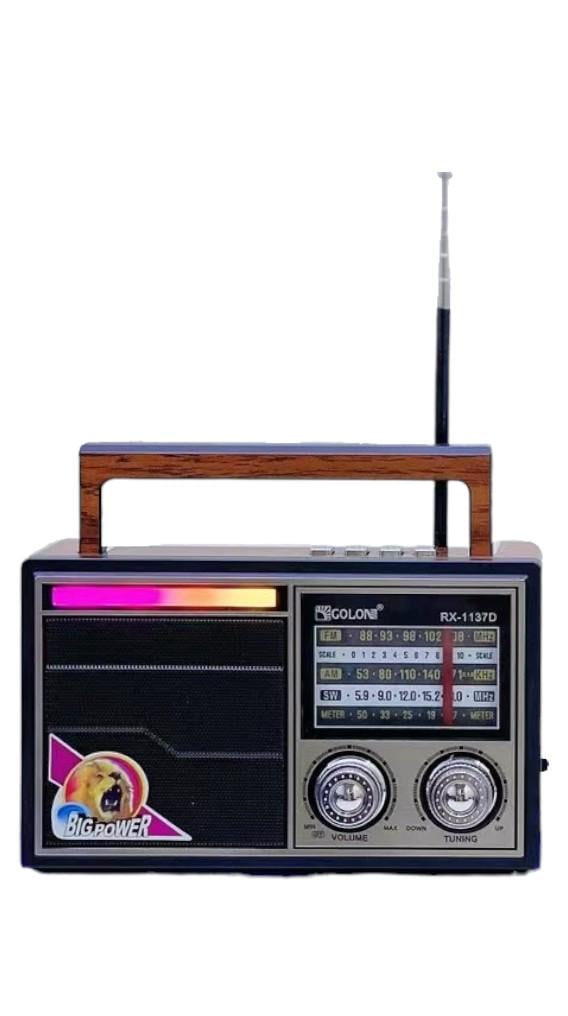 Приемник портативный Golon RX 1137 на аккумуляторе