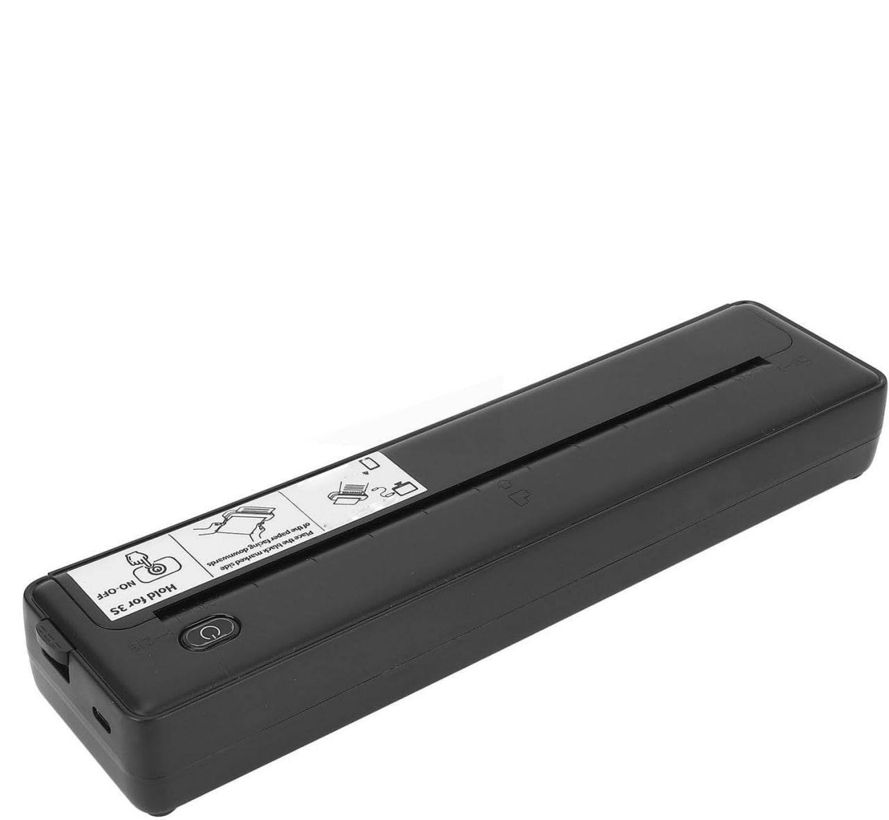 Термопринтер портативный Luocute А4 подключение Wi-Fi и USB 203 DPI Черный (9/859)