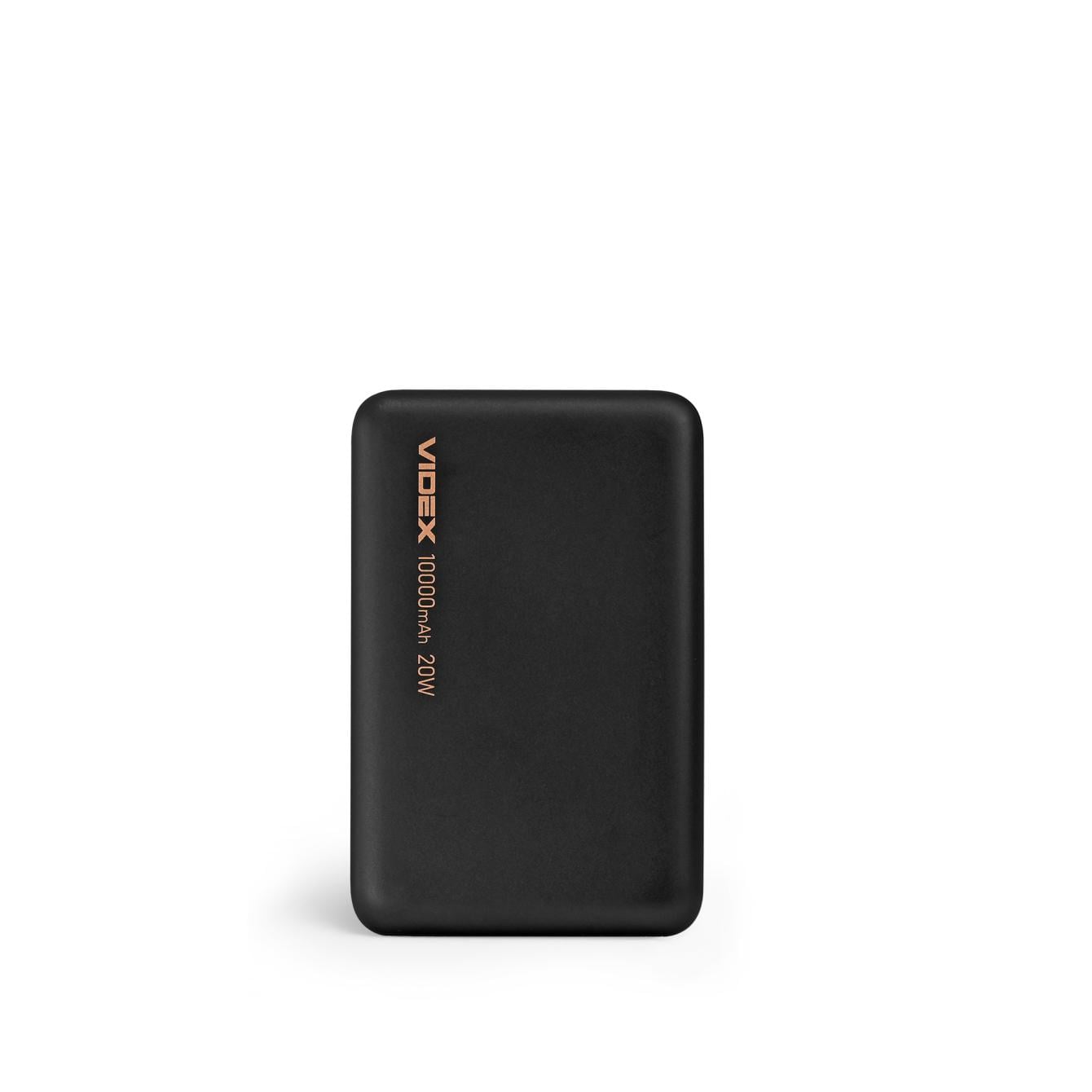 Повербанк з бездротовою зарядкою Videx VPB-331 PD20W 10000 mAh Black (29168) Повербанк з бездротовою зарядкою Videx VPB-331 PD20W 10000 mAh Black (29168)