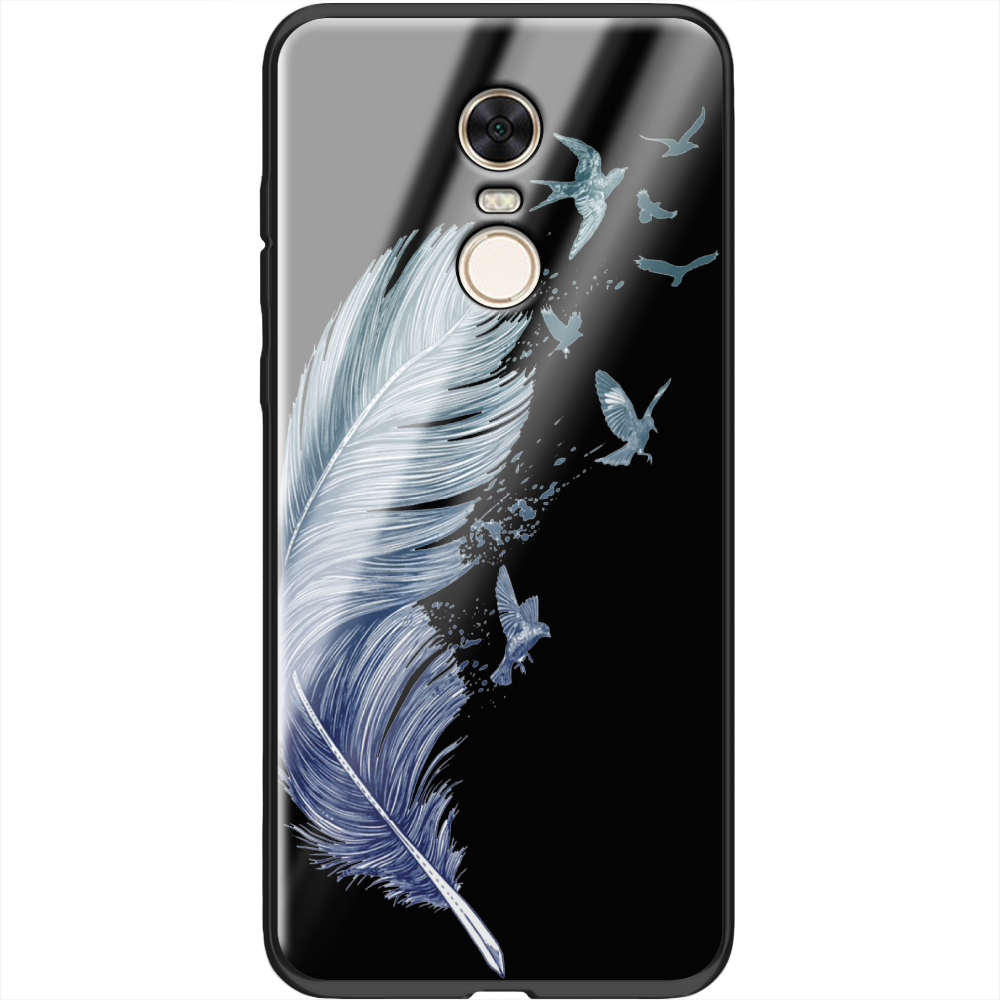 Чехол BoxFace Xiaomi Redmi 5 Plus Feather Черный силикон со стеклом (32522-cc38-37744) Чехол BoxFace Xiaomi Redmi 5 Plus Feather Черный силикон со стеклом (32522-cc38-37744)