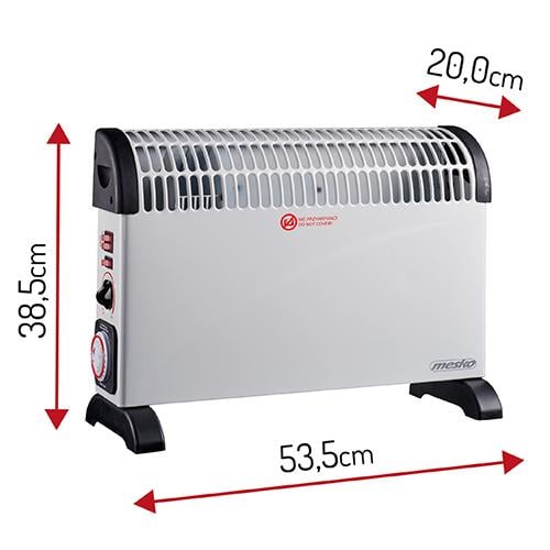 Конвекторний обігрівач Mesko MS 7741 2000 Вт White - фото 8 Конвекторний обігрівач Mesko MS 7741 2000 Вт White - фото 8