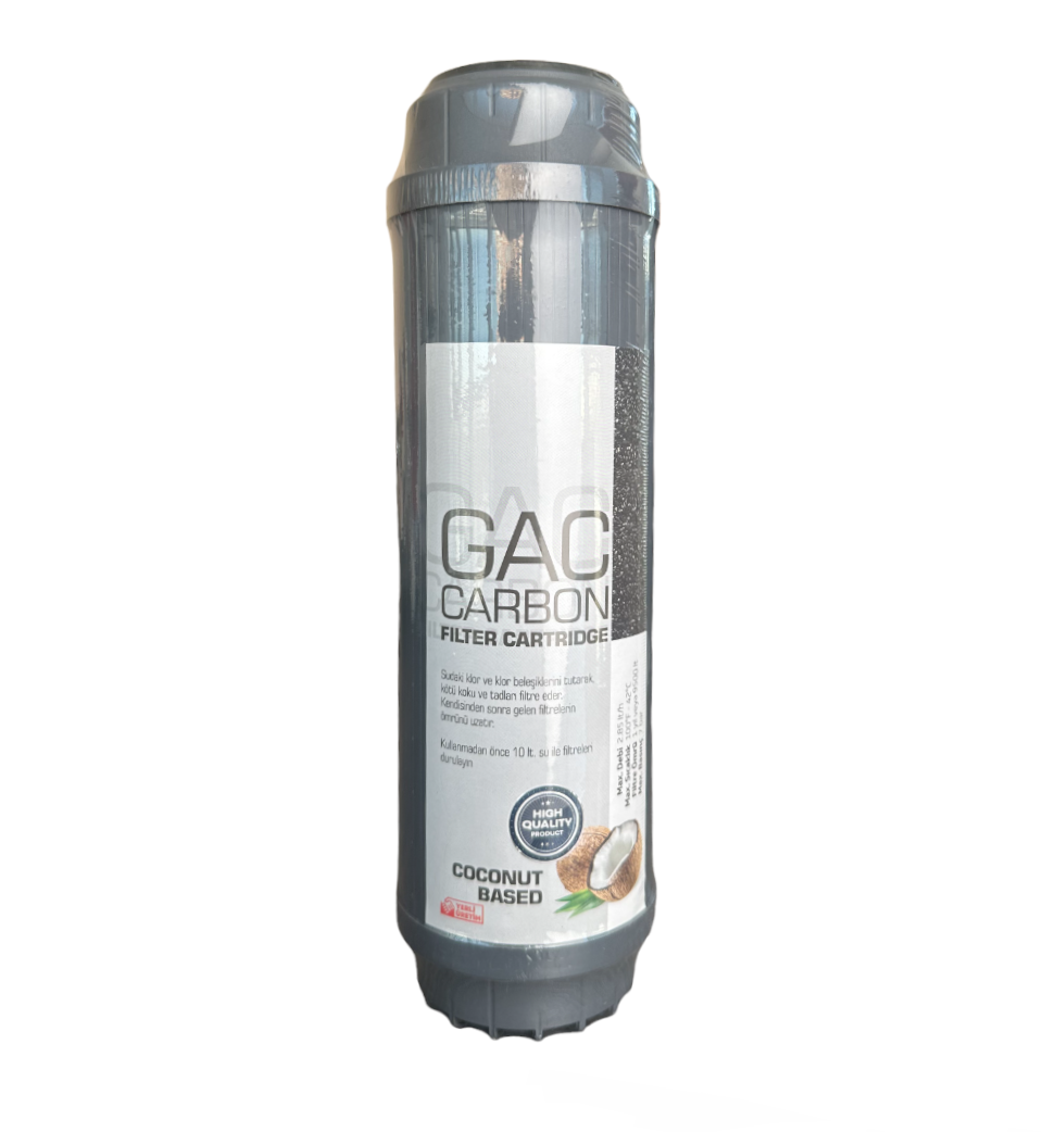 Картридж активированный кокосовый уголь GAC UDF 10″ SX 10 mcr 45°C NSF - фото 1