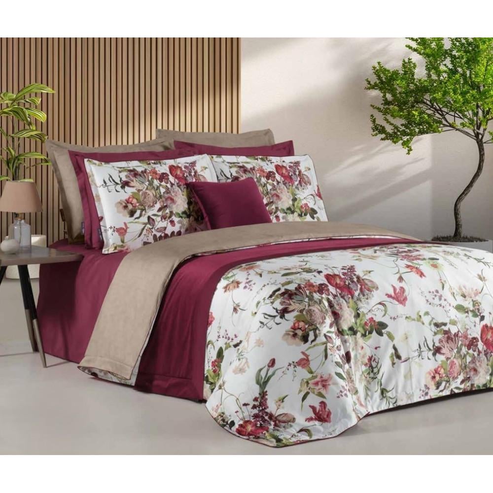 Комплект постельного белья Sarev Bella Rose multi сатин делюкс 300ТС евро (2000022283200)