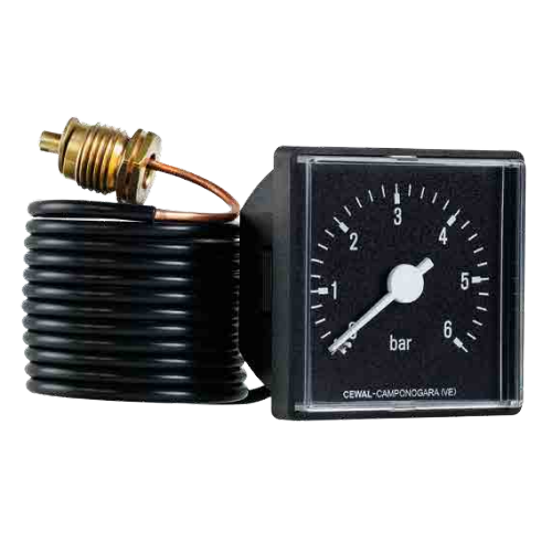 Манометр з виносним датчиком Cewal IQ 37 P 42х42 мм 1/4" 0-6 бар 1500 мм (28414552)