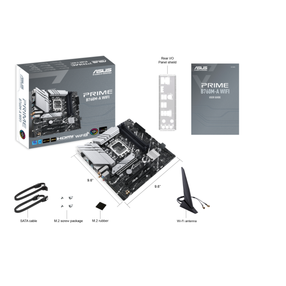 Материнська плата Asus Prime B760M-A WIFI Socket 1700/М-ATX/4хDDR5 DIMM (11401196) - фото 3