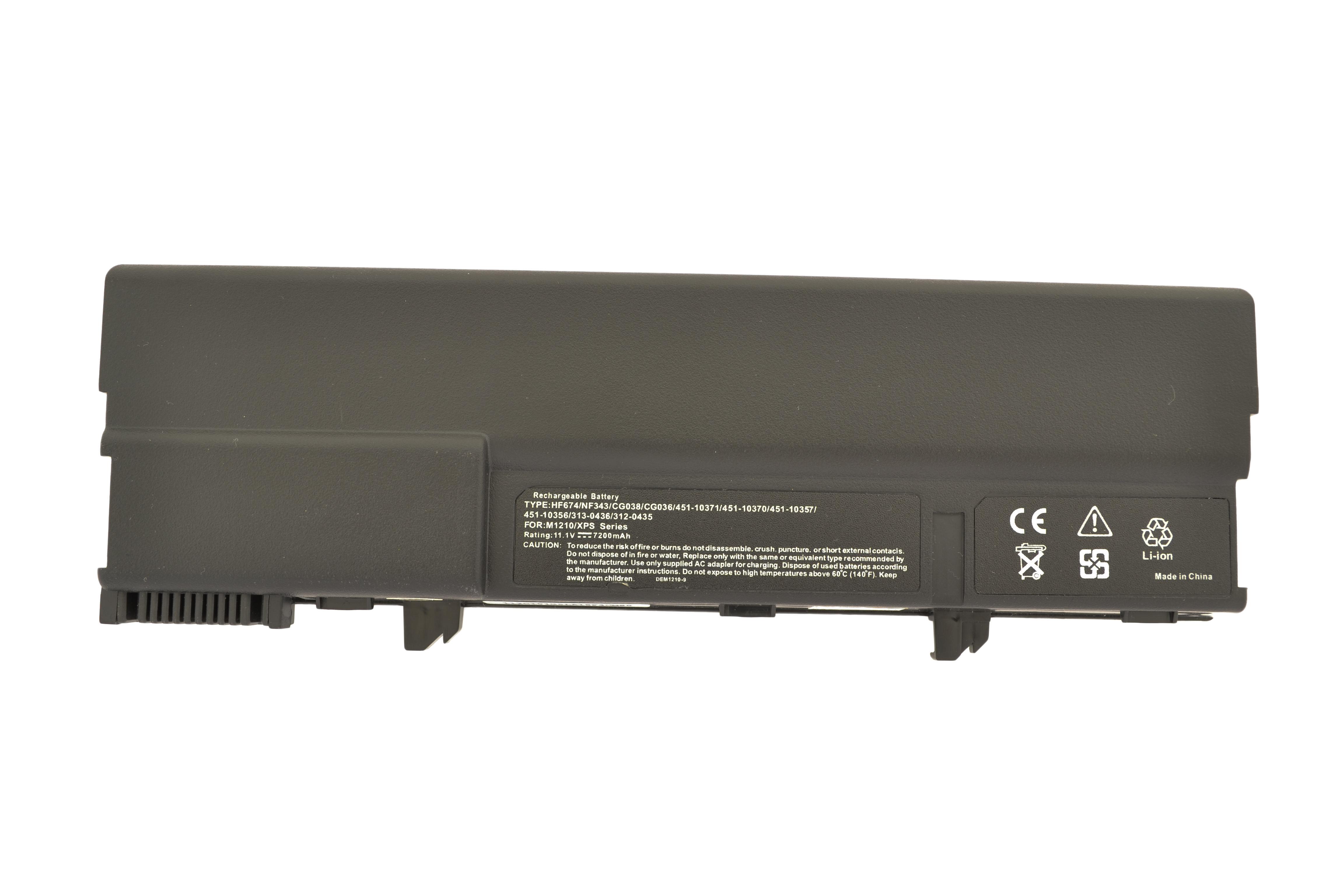 Аккумулятор для ноутбука Dell HF674 XPS M1210 11,1 V 7200 mAh (006762)
