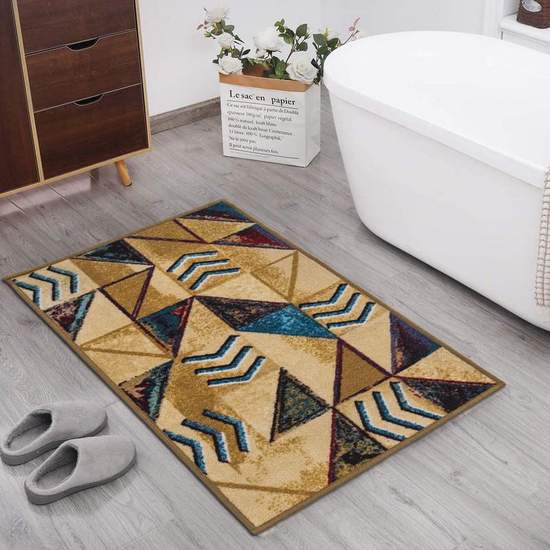 Килимок для ванної кімнати Taba 318В 80х150 см Бежевий