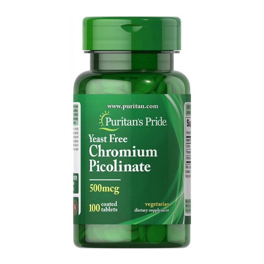 Хром Puritan's Pride Chromium Picolinate Yeast Free 500 мкг 100 капс. (09092-01)