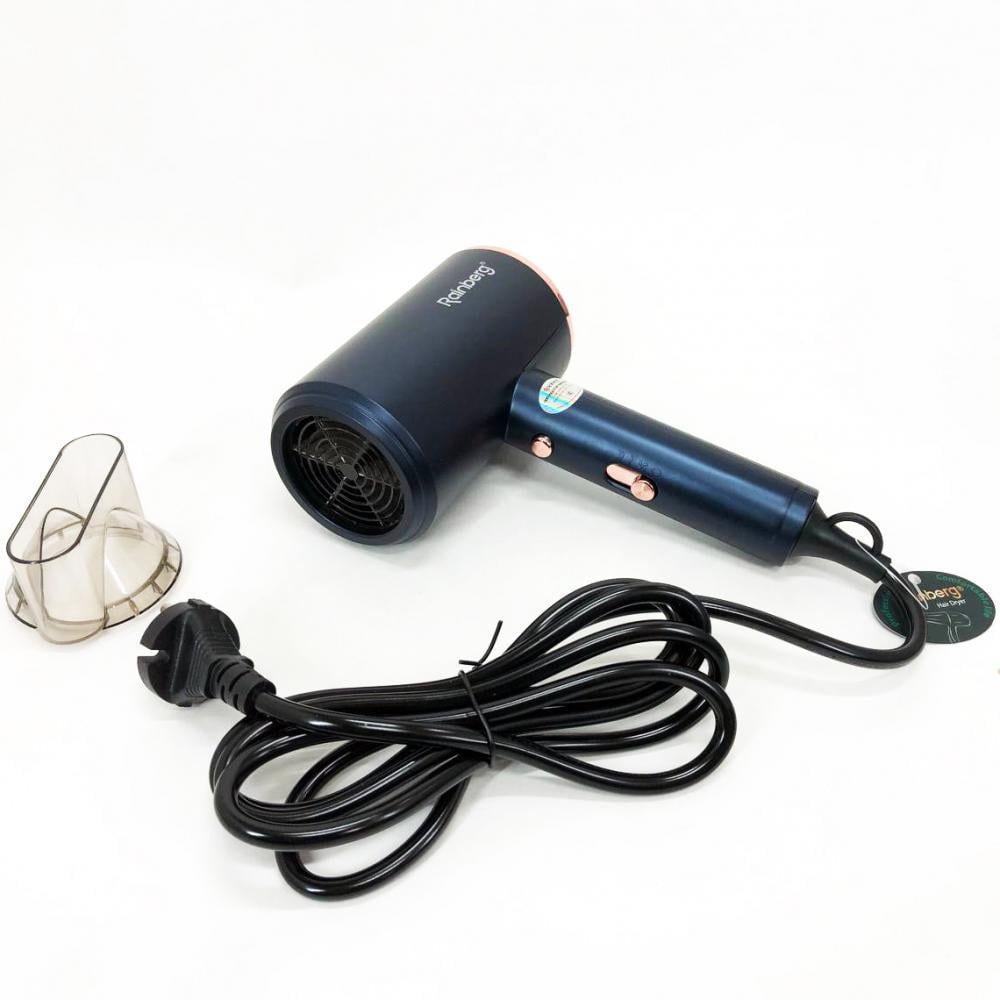 Фен Rainberg RB-2212 с регуляцией температуры и скорости для сушки и укладки волос 8800 W (ws22231-1)
