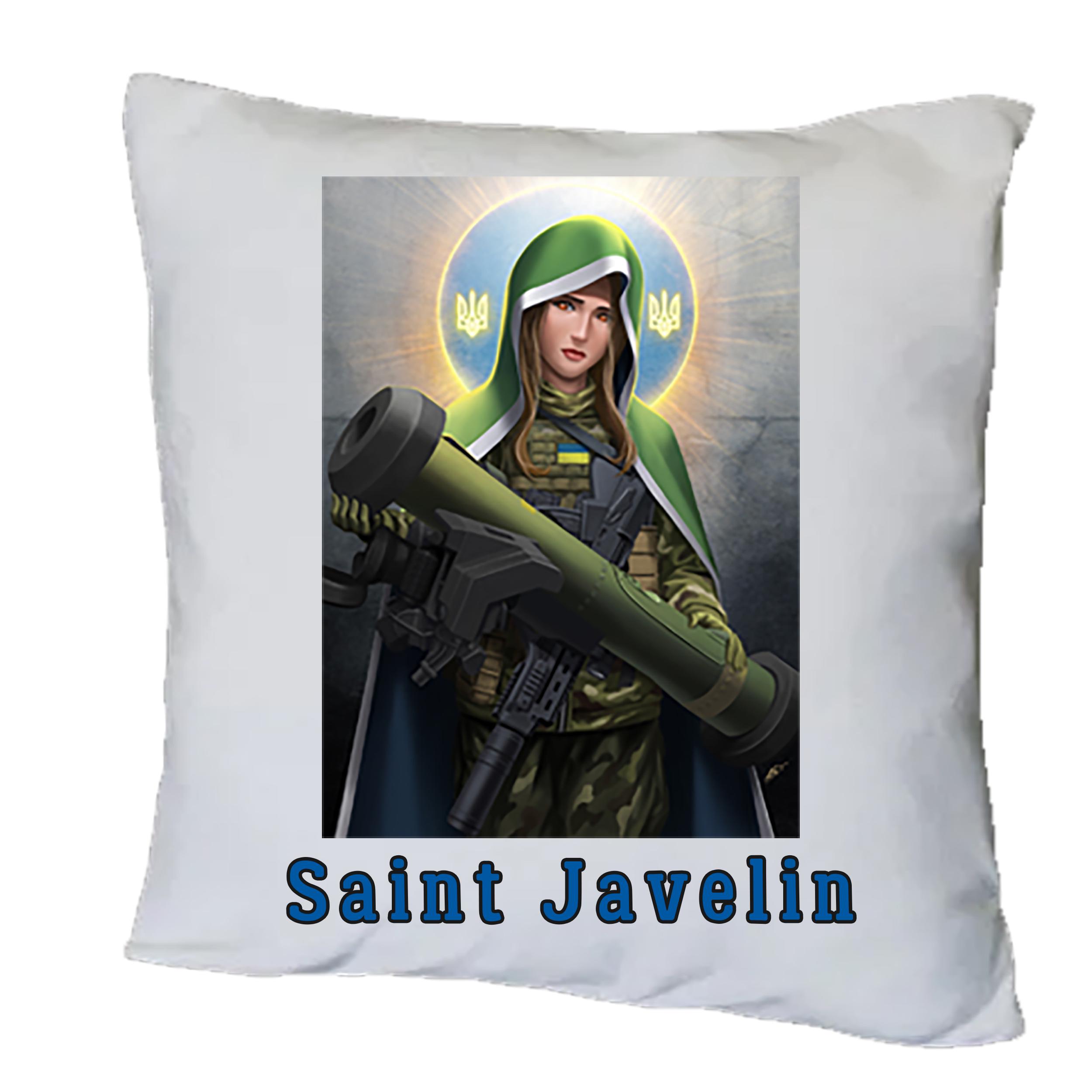 Подушка плюшевая "Saint Javelin" квадрат 35х35 см (15751)