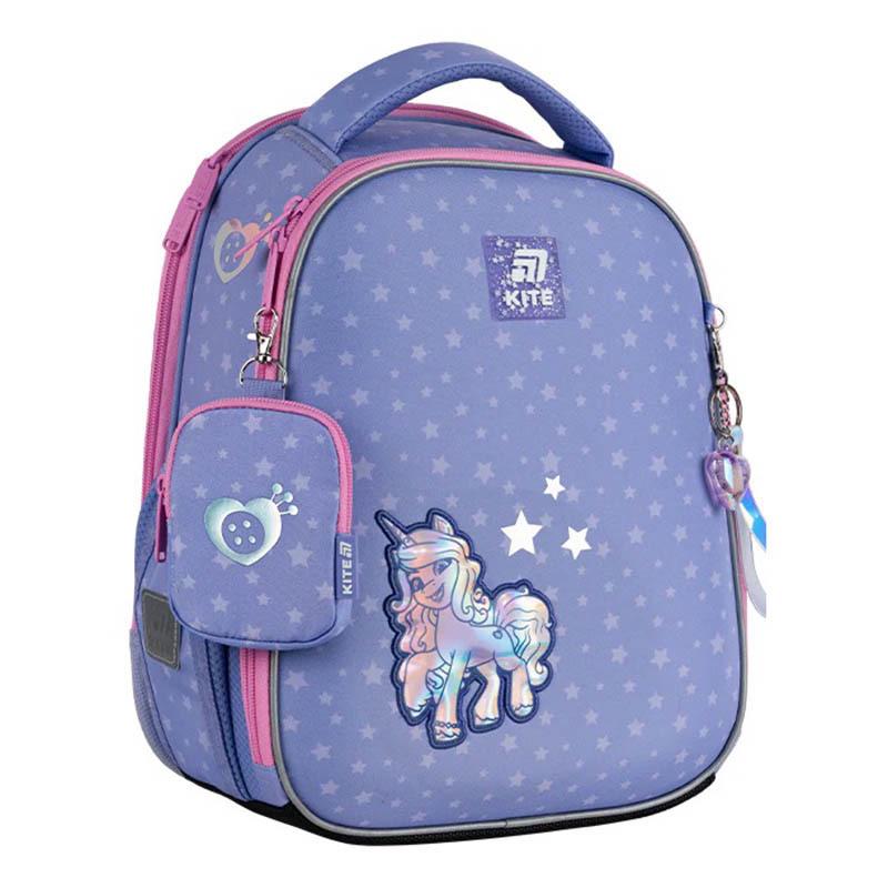 Школьный рюкзак каркасный KITE Education 555 My Little Pony 14 л Фиолетовый (LP25-555S) - фото 1