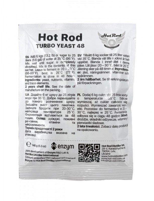 Дрожжи турбо Hot Rod 48 на 25 л 146 г - фото 2