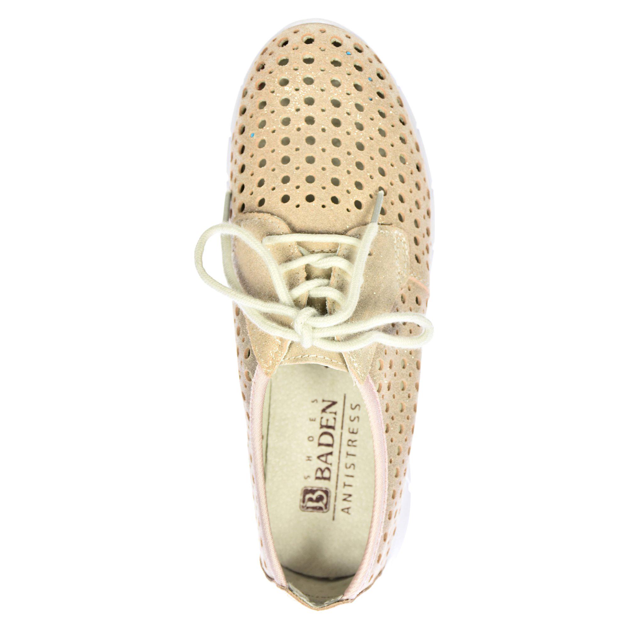 Кеди жіночі Baden р. 40 Бежевий/Золотий (088853-40) - фото 6 Кеди жіночі Baden р. 40 Бежевий/Золотий (088853-40) - фото 6