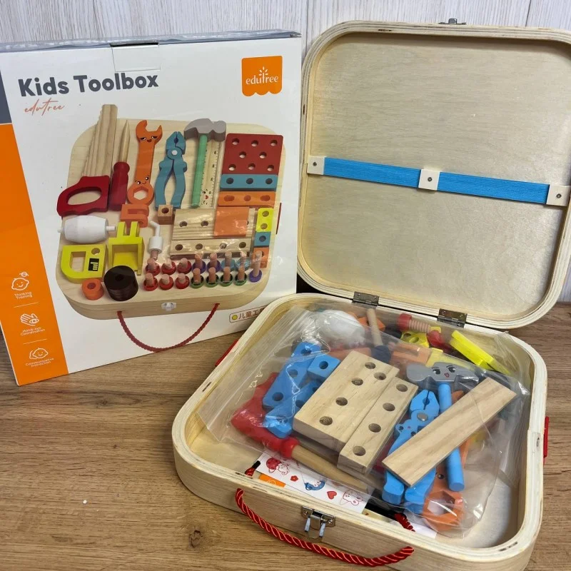 Конструктор детский деревянный Строитель 52 детали (VEN-1328-C6)