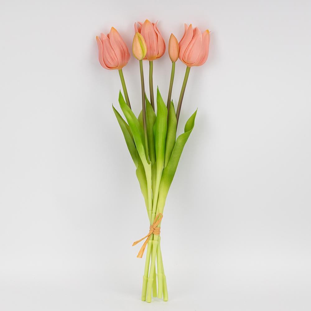 Букет латексных тюльпанов 5 бутонов 50 см Розовый (2026-001/dk. pink) Букет латексных тюльпанов 5 бутонов 50 см Розовый (2026-001/dk. pink)