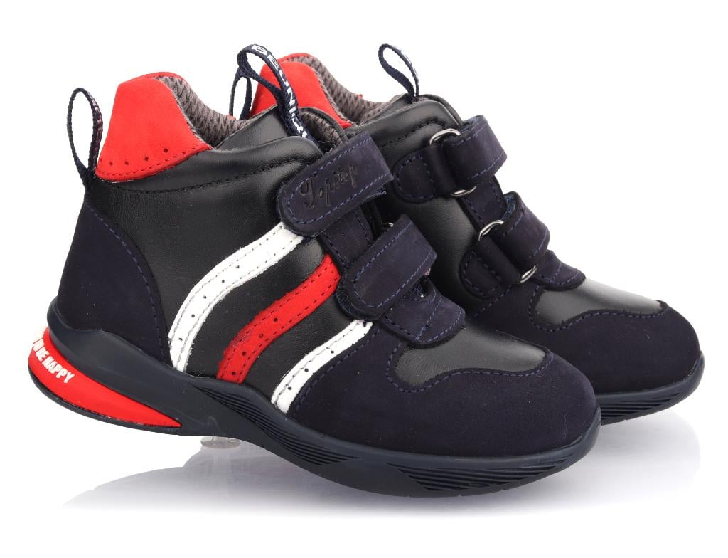 Осенние ботинки Topitop для мальчиков 904 р. 22 Сине-красный Осенние ботинки Topitop для мальчиков 904 р. 22 Сине-красный