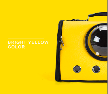 Сумка-переноска для собак і кішок з вікном 44x26x31 см Жовтий (ST0110) - фото 3