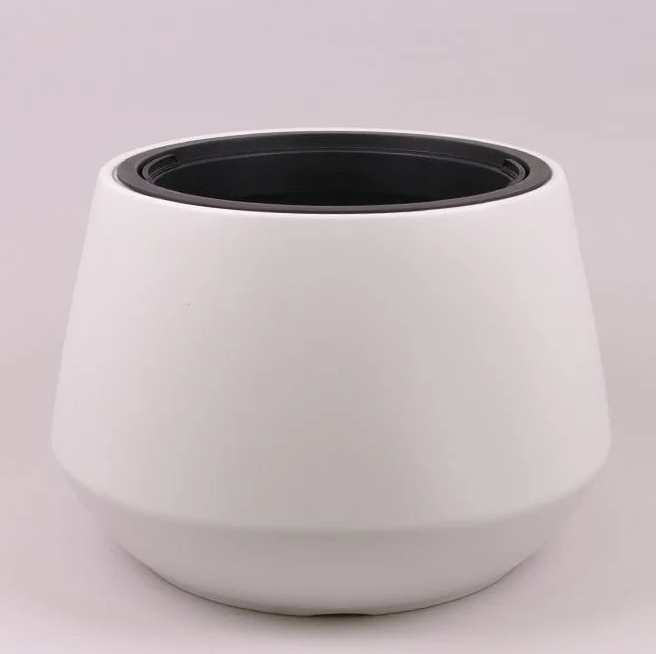 Горшок пластиковый Flora Heos с вкладом 43,5 см Белый (93157)