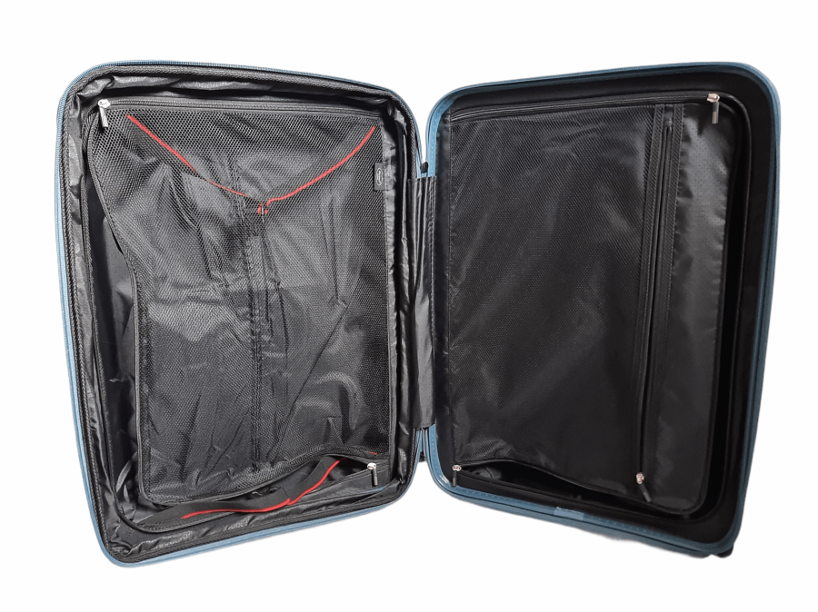 Валіза дорожня Airtex 245 середня М поліпропілен 75 л 67,5x46x27,5 см Синій - фото 8