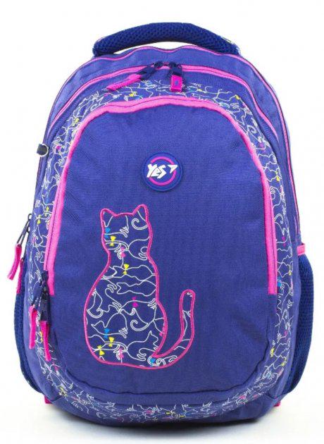 Рюкзак YES 558265 T-22 Cats школьный с ортопедической спинкой (990369)
