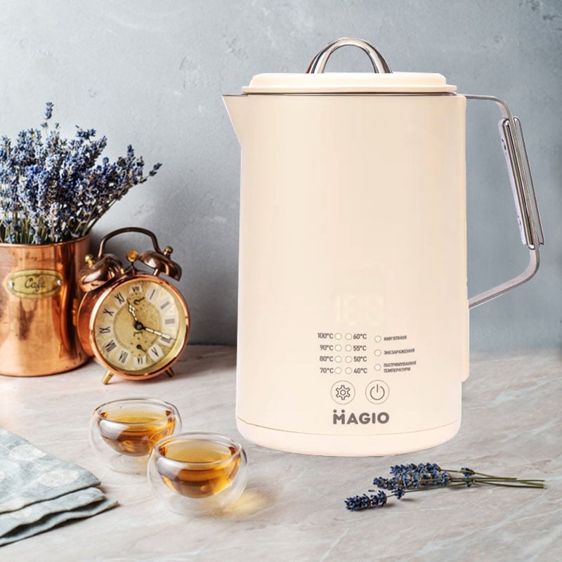Електрочайник Magio MG-516 з регулювання температури 1,5 л 1500W (26202743) - фото 2 Електрочайник Magio MG-516 з регулювання температури 1,5 л 1500W (26202743) - фото 2