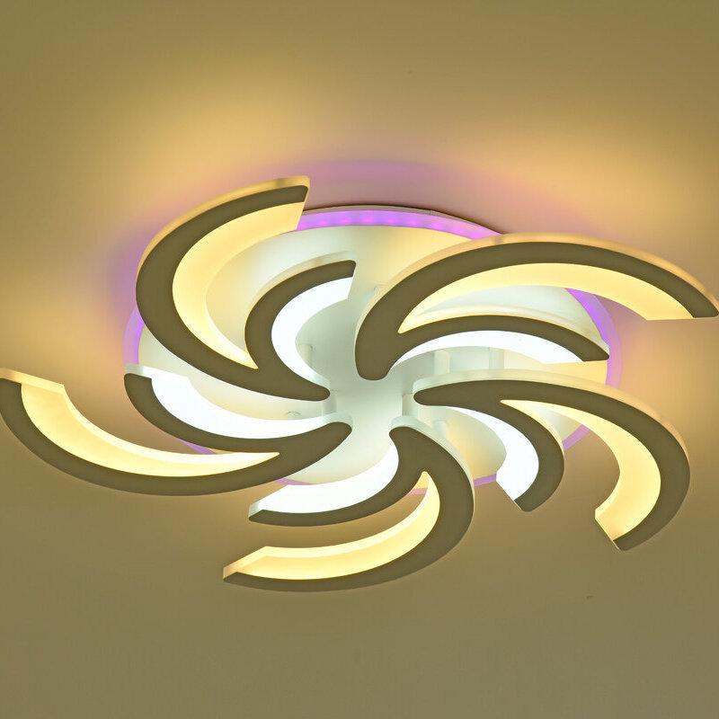 Люстра светодиодная Sirius на пять плафонов 140W 3000-6500К Белый (77388/5) Люстра светодиодная Sirius на пять плафонов 140W 3000-6500К Белый (77388/5)