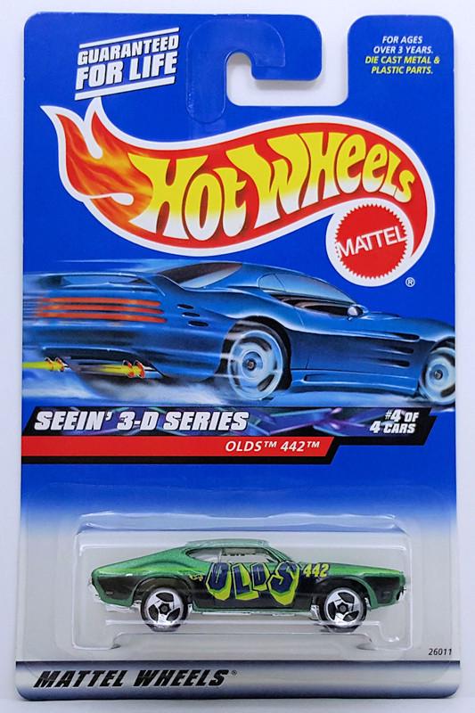 Игрушечная машинка Hot Wheels Olds 442 2000 Seein 3-D Series №012 (26011)