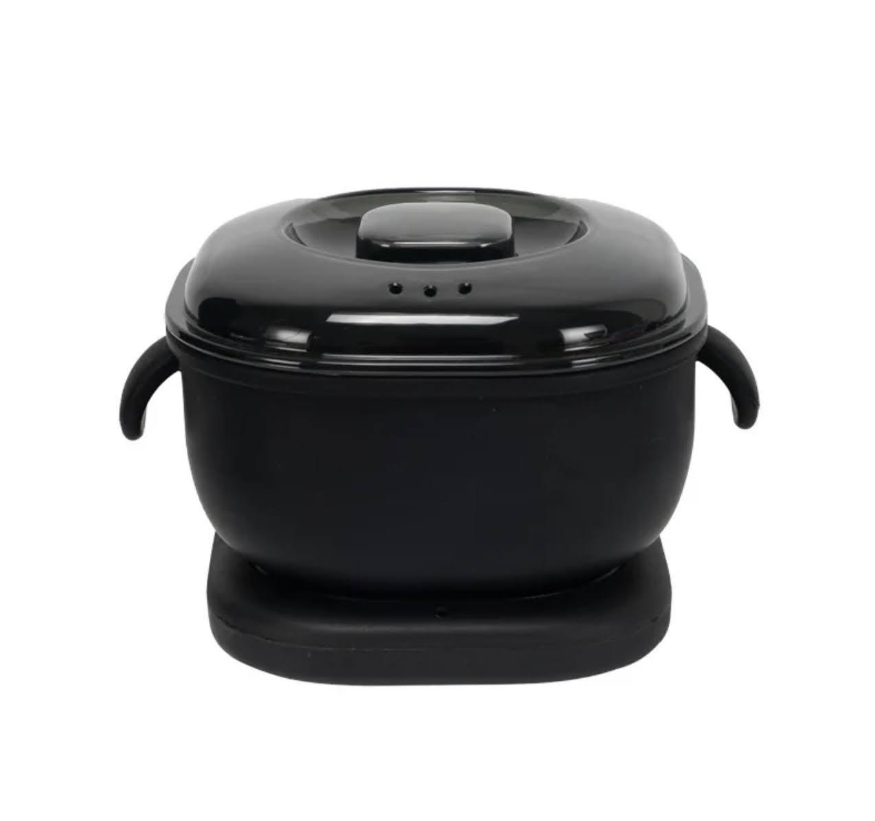 Воскоплав баночный SS-001A с силиконовой чашей для депиляции на 400 мл 100 Вт Черный