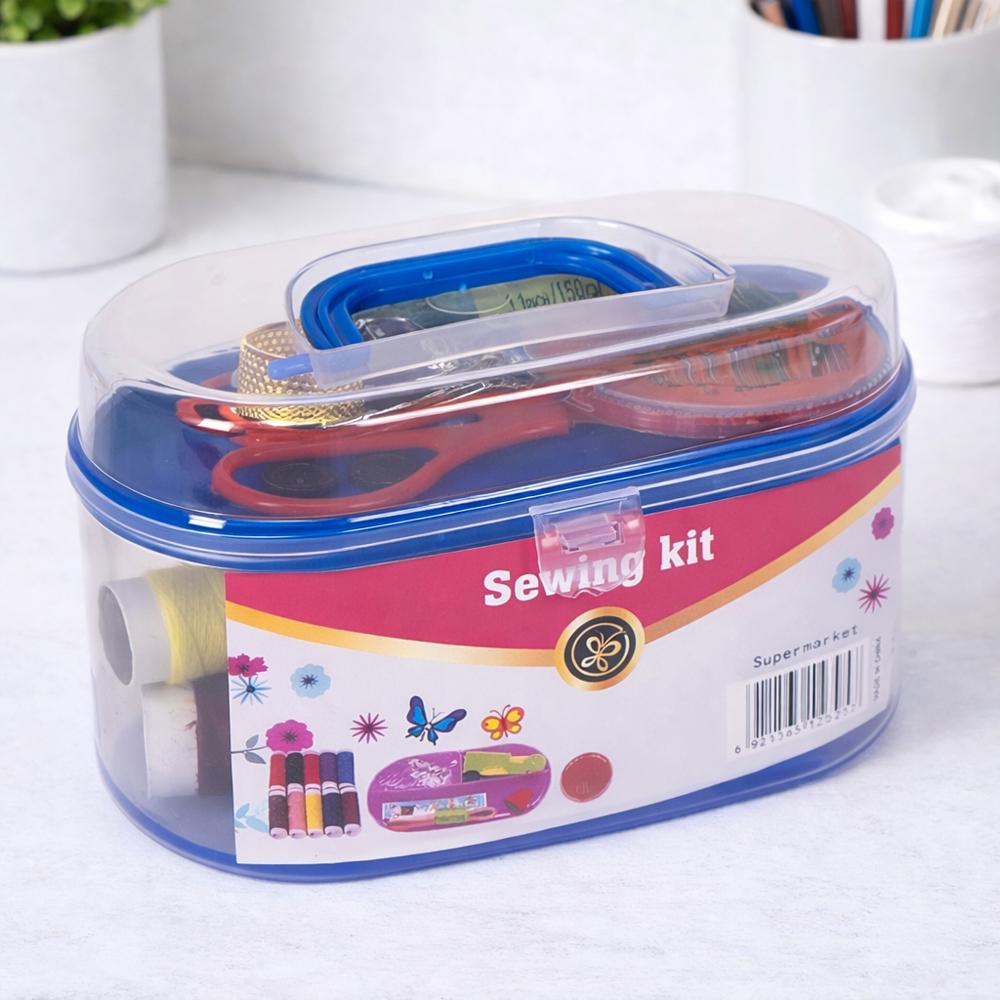 Набір для шиття в контейнері 12x7x6 см малий Синій (37-син-86132)