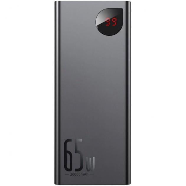 Повербанк Baseus Adaman Metal Digital Display 20000mAh 65W Black (PPIMDA-D01)