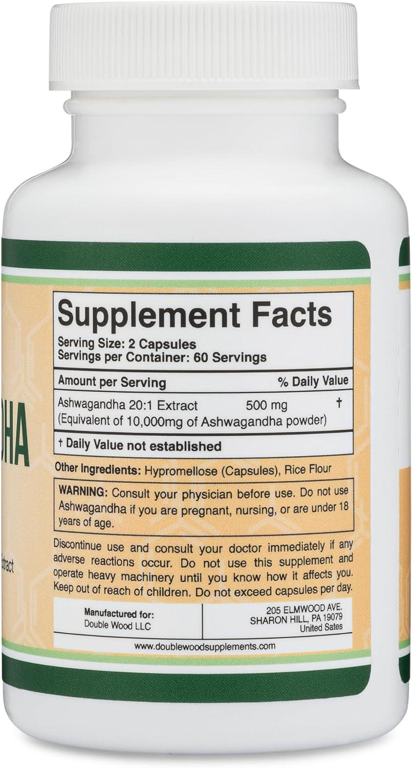 ᐉ Экстракт ашваганды Double Wood Supplements Ashwagandha 20:1 Extract ...
