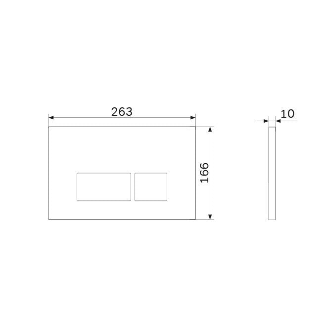 Кнопка слива для инсталляции AM.PM Fit S I050131 матовая Хром (164152) - фото 2