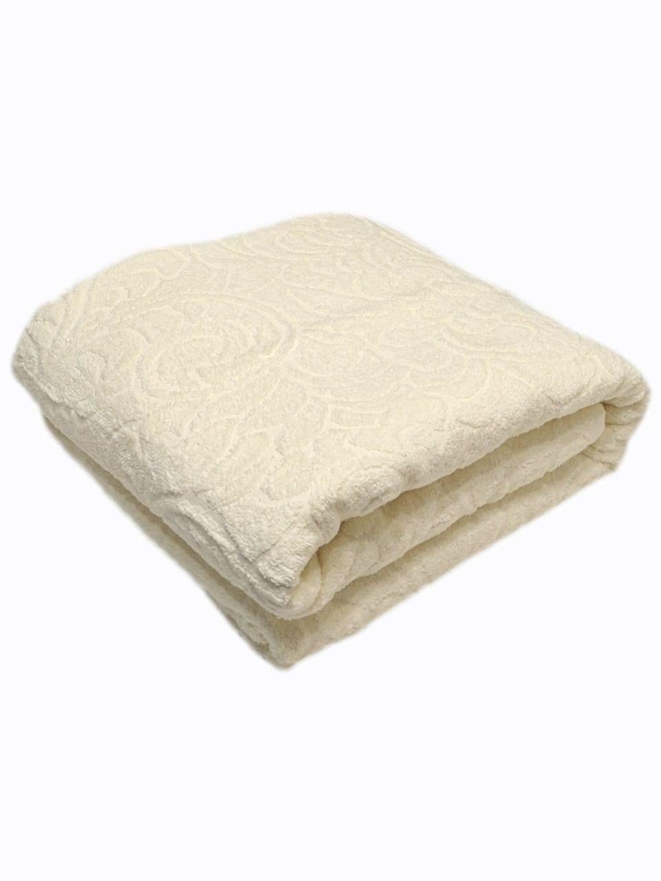 Простыня махровая Parisa Home 200х220 см Кремовый (2379)