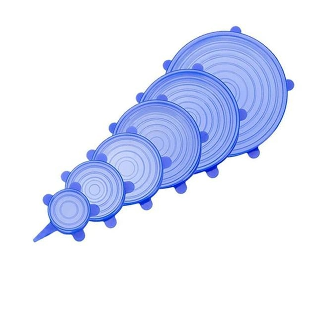 Крышки универсальные Super stretch silicone lids силиконовые 6 шт. (00009)
