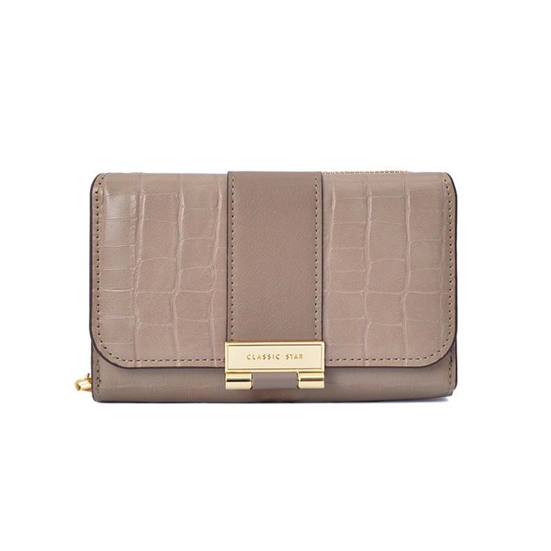 Кошелек женский Eastern Star C319-3A для купюр/карточек/с карманом для монет/на молнии с застежкой Latte (25713871)