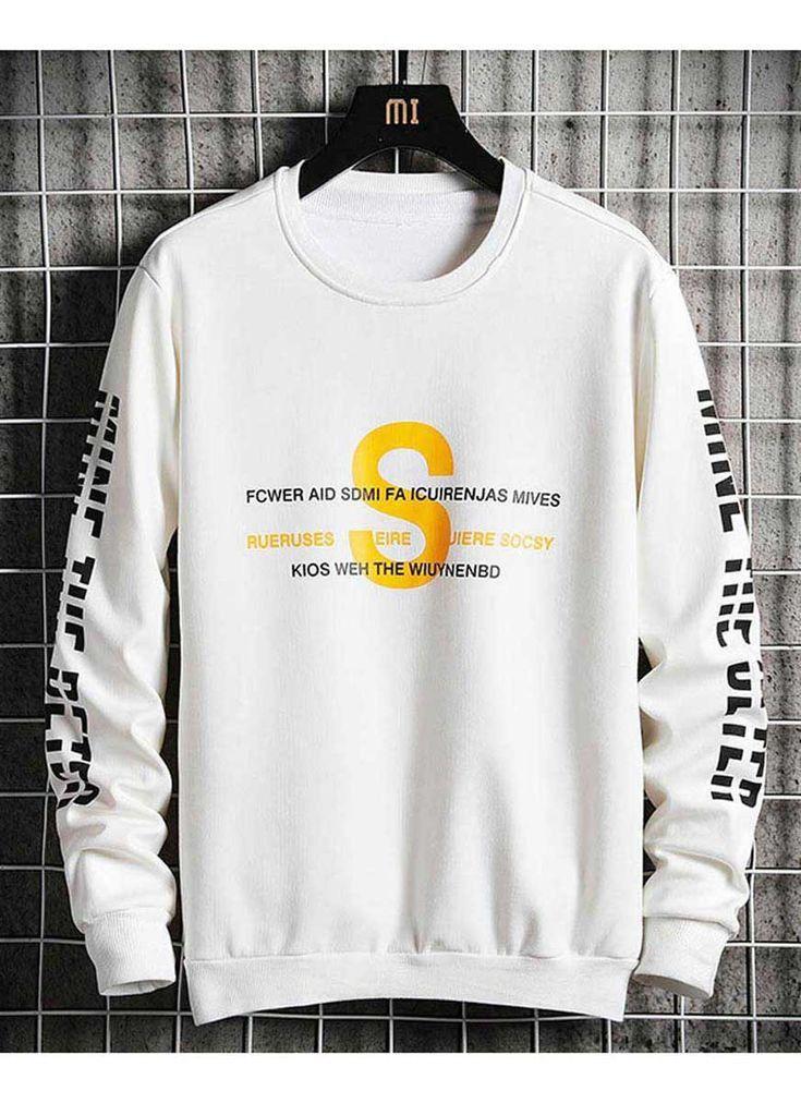 Світшот чоловічий з принтом Pin-000-30642 M Білий (2711524637) Світшот чоловічий з принтом Pin-000-30642 M Білий (2711524637)