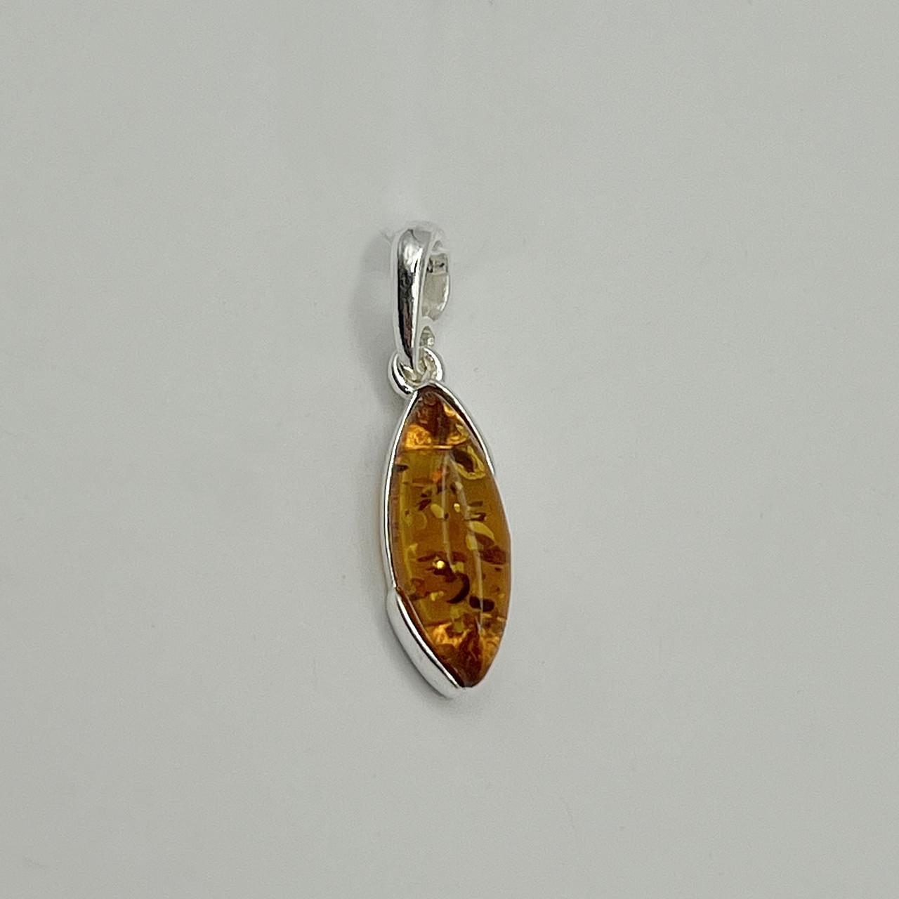 Серебряный кулон с янтарем 1,2 г (2588940089)