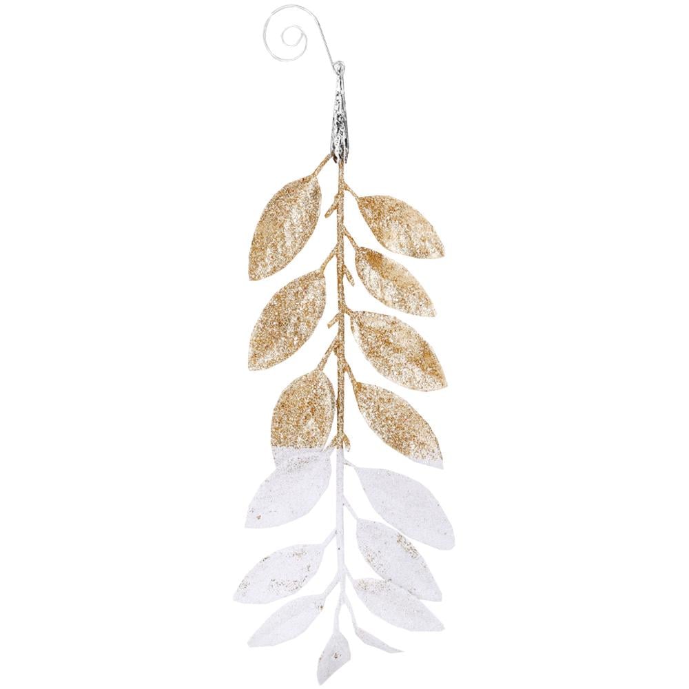 Елочная игрушка Золотые листья 27 см 6 шт. (6027-041)